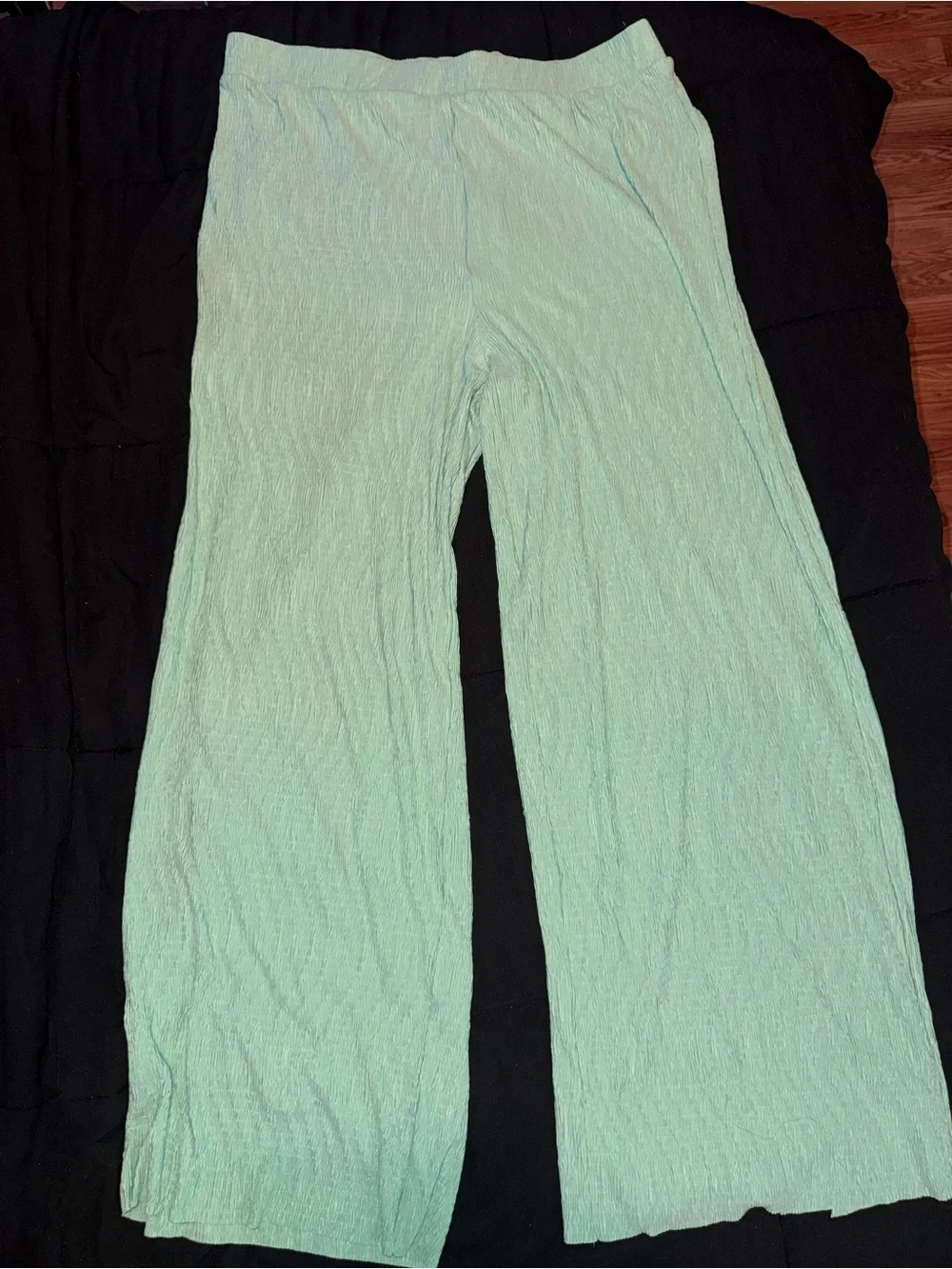 Mint Green Button-Up Top and Matching Skirt Set
